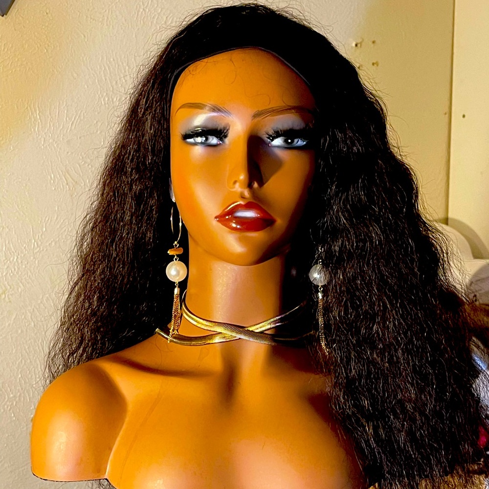 ⭐️100% HUMAN HAIR HEADBAND WIG !⭐️